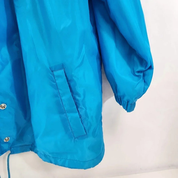 Vintage Blue Windbreaker Lightweight Jacket Womens Size 18 - Picture 3 of 10